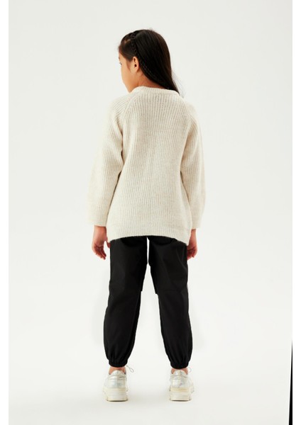 Kız Çocuk Ekru Kazak 23FW0TJ4427 fırsatları