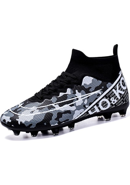 Yüksek Top Spike Cleats Erkek Futbol Ayakkabıları Çocuk Profesyonel Eğitim Futbol Ayakkabıları (Yurt Dışından)
