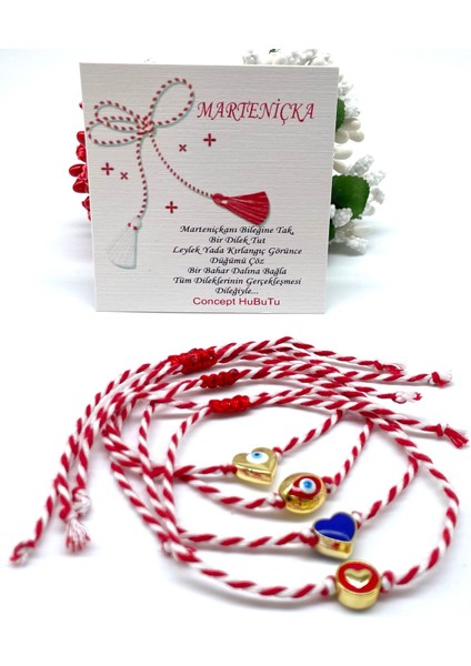 Hediyelik 4’lü Marteniçka Dilek Şans Bileklik Seti fiyatları