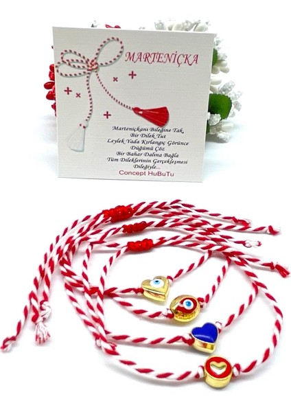 Hediyelik 4’lü Marteniçka Dilek Şans Bileklik Seti modelleri