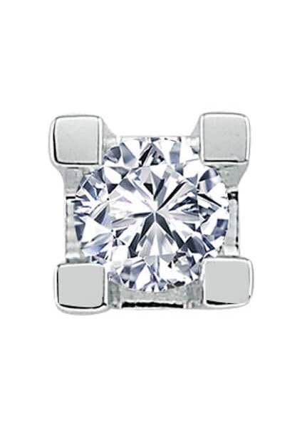 F Renk 0,15 Karat Pırlanta Tektaş Erkek Küpesi 0417E0060