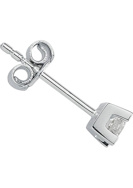 F Renk 0,15 Karat Pırlanta Tektaş Erkek Küpesi 0417E0060 fiyatları