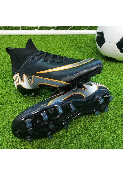 Erkek Futbol Ayakkabıları Sportif Rekabet Antrenman Ayakkabıları Açık Ayakkabı Unisex Futbol Kramponları Çocuk (Yurt Dışından)