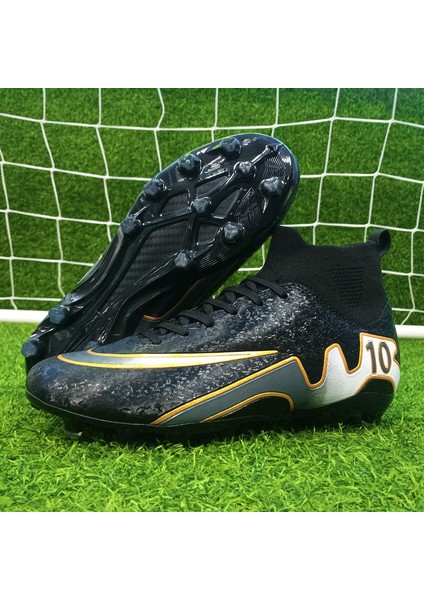 Erkek Futbol Ayakkabıları Sportif Rekabet Antrenman Ayakkabıları Açık Ayakkabı Unisex Futbol Kramponları Çocuk (Yurt Dışından)