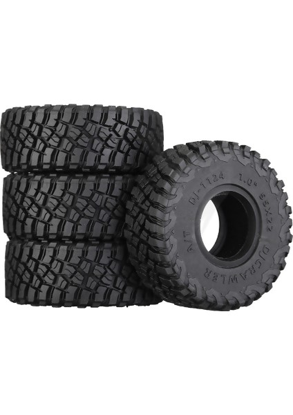 Adet 55MM 1.0 Süper Yumuşak Kauçuk Jant Lastik Lastik 1/18 1/24 Rc Paletli Araba Eksenel SCX24 AX24 Traxxas TRX4M Fms FCX24 (Yurt Dışından)
