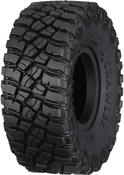 Adet 55MM 1.0 Süper Yumuşak Kauçuk Jant Lastik Lastik 1/18 1/24 Rc Paletli Araba Eksenel SCX24 AX24 Traxxas TRX4M Fms FCX24 (Yurt Dışından) modelleri