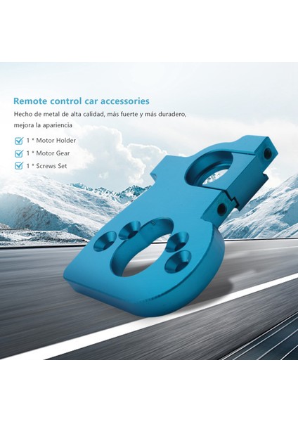 Rc Araba Motor Montajı Tutucu Motor Dişli ile Wltoys 144001 124019 124018 Rc Yedek Parça Yükseltme Aksesuarları, Mavi (Yurt Dışından)