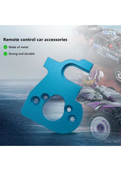 Rc Araba Motor Montajı Tutucu Motor Dişli ile Wltoys 144001 124019 124018 Rc Yedek Parça Yükseltme Aksesuarları, Mavi (Yurt Dışından)