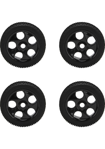 4 Adet/takım Rc Off-Road Araba Buggy Kauçuk Kamyon Lastikleri Lastik Jant Jant Hex Adaptörü 17 mm 811 8sc 94885 84-801 Siyah (Yurt Dışından)