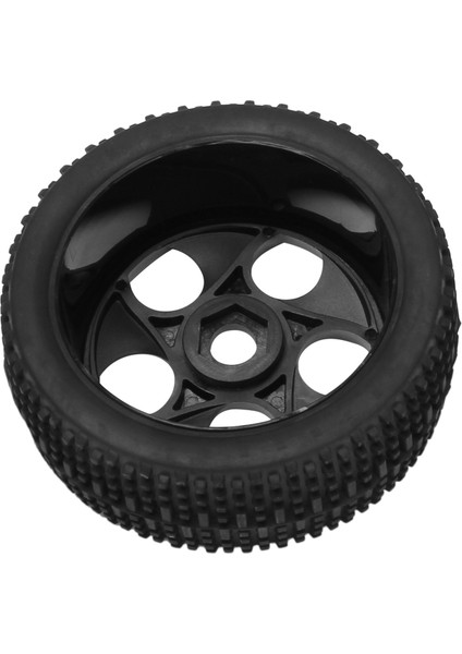 4 Adet/takım Rc Off-Road Araba Buggy Kauçuk Kamyon Lastikleri Lastik Jant Jant Hex Adaptörü 17 mm 811 8sc 94885 84-801 Siyah (Yurt Dışından) modelleri