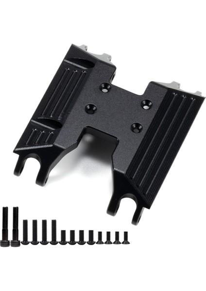 Metal Şasi Kızak Plakası Merkezi Şanzıman Şanzıman Sabitleme Kaidesi Eksenel UTB18 Capra 1/18 Rc Paletli Araba Parçaları, Siyah (Yurt Dışından)