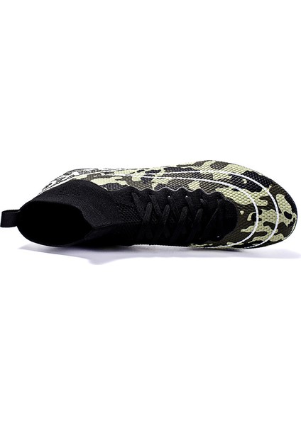 Yüksek Top Spike Cleats Erkek Futbol Ayakkabıları Çocuk Profesyonel Eğitim Futbol Ayakkabıları (Yurt Dışından)