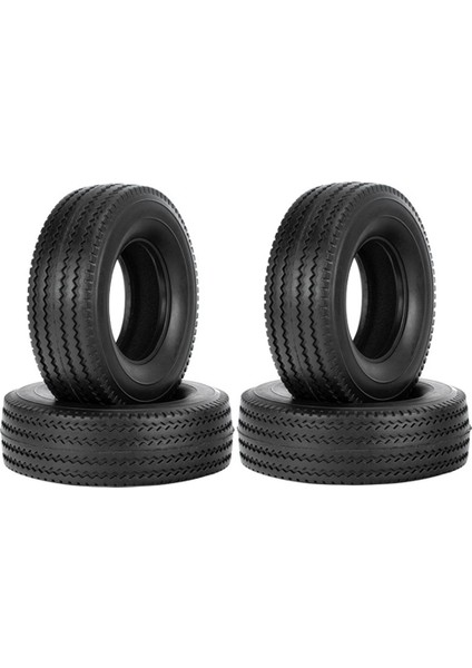 4 Adet 25MM Sert Kauçuk Lastikler 1/14 Tamiya Rc Yarı Traktör Kamyon Damperli Man King Hauler Actros Scanıa Yükseltme Parçaları A (Yurt Dışından)