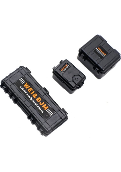 Ölçekli Mini Saklama Kutusu Ekipman Kutusu Dekorasyon Aksesuarı Için 1/18 1/24 Rc Paletli Araba Eksenel SCX24 FCX24 ENDURO24,3 (Yurt Dışından)