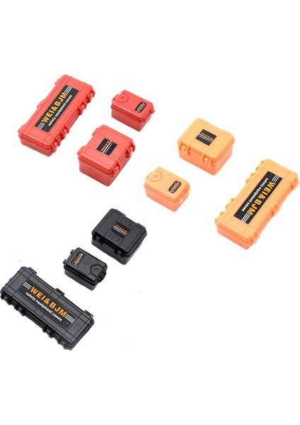 Ölçekli Mini Saklama Kutusu Ekipman Kutusu Dekorasyon Aksesuarı Için 1/18 1/24 Rc Paletli Araba Eksenel SCX24 FCX24 ENDURO24,3 (Yurt Dışından)