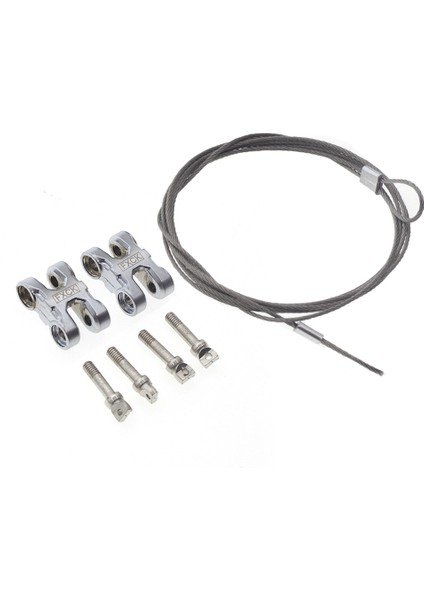 Metal Tampon D-Ring Vinç Çekme Kancası Römork Kancası Çelik Halat ile 1/10 Rc Paletli Araba Traxxas Trx-4 Eksenel SCX10,5 (Yurt Dışından)
