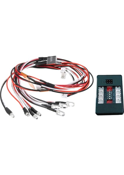 12LED Rc Bağlantı Araba Işık Ikisi Bir Arada Araba Işık Grubu 1/10 Uzaktan Kumanda Araba Direksiyon Fren Lambası (Yurt Dışından)