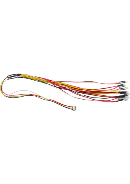 10 LED Işık 2 Kırmızı 4 Sarı 4 Beyaz Wpl D12 D42 1/10 Rc Araba Yükseltme Parçaları Dekorasyon Aksesuarları (Yurt Dışından)