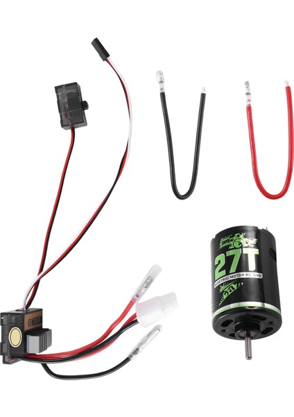 320A Esc + 540 Fırçalı Motor 27 T 1/10 Rc Araba Eksenel SCX10 90046 Traxxas Trx4 D90 Hsp Tamiya Redcat Hpı,2 (Yurt Dışından)