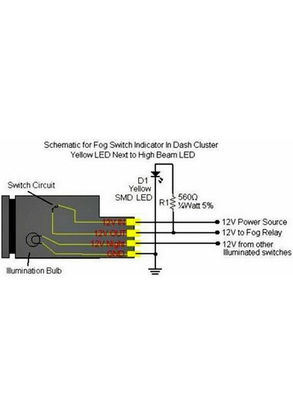 Sis Farları Için LED Arka Plan Gösterge Işıkları ile 2x 4 Kutuplu 12V Basmalı Düğme Anahtarı Drl LED Işık Çubuğu (33X22MM) (Yurt Dışından)