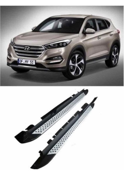 Hyundai Tucson Yan Basamak Koruma 2015+ Bmw Tip(Noktalı Model)