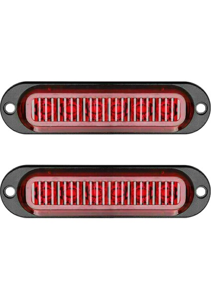 2x Kırmızı 24V 12V LED Yan Işaretleme Işığı Lambası Rv Kamyon Römork Kamyon Van (Yurt Dışından)