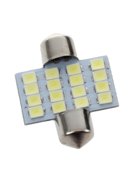 Festoon C5W 16 Smd LED 31MM Iç Ampul Işık Lambası Ampul Beyaz (Yurt Dışından)