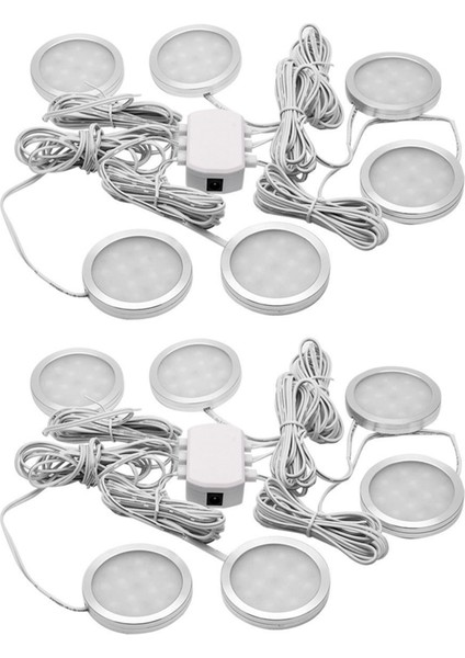12 Adet DC12V 2.5 W LED Aşağı Işık Kabin Tavan Lambası Karavan Araba Rv Soğuk Beyaz Işık 6000 K (Yurt Dışından)