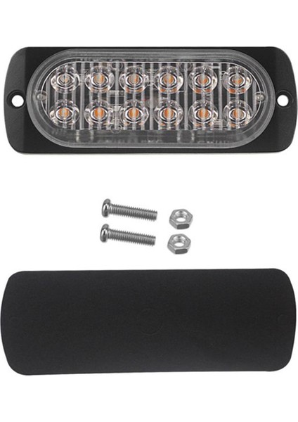 Devre Kartı + LED Boncuk DC12-24V Pikap Yanıp Sönen Işık 12LED 112X41MM, A (Yurt Dışından)