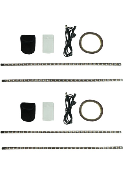 2x Su Geçirmez Elektrikli Scooter Kaykay Için Katlanabilir Işıklar, Scooter, M365 1s Için Parti Dekorasyonu (Yurt Dışından)