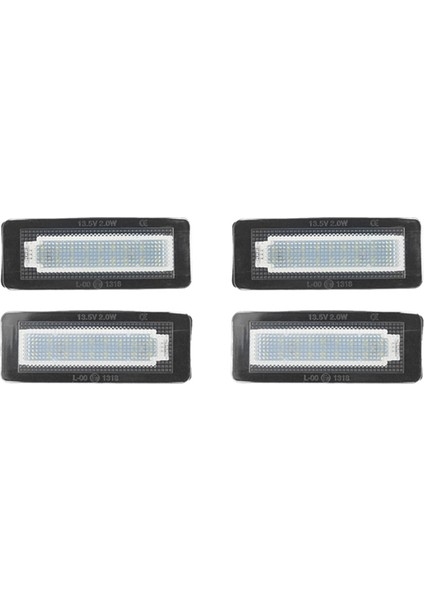 4x Araba LED Plaka Plaka Işığı - Smart Fortwo W450 W451 W453 (Yurt Dışından)