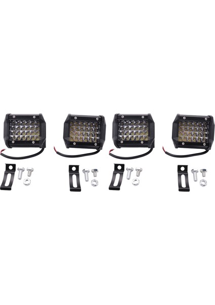 4 Adet 4 Inç LED Işık Çubuğu Sürüş Işıkları LED Bakla Spot Kapalı Yol Işıkları Sis Farları Kamyon Araba Için Suv Için (Yurt Dışından)