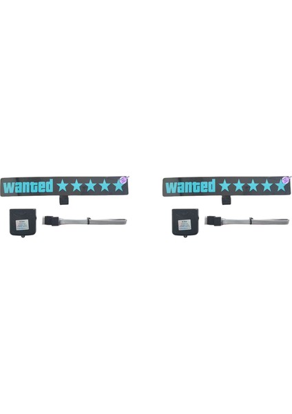 2x Ön Cam Elektrikli Aranıyor Araba LED Burcu Işık Up Pencere Çıkartmaları Jdm Glow Panel Aksesuarları Için - Mavi Işık (Yurt Dışından)