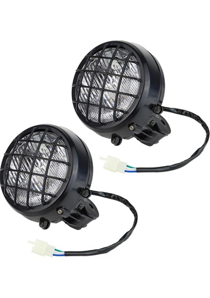 2 Adet Far Banshee 1987-2006 Lens Ampul Lamba Izgara Savaşçı Farlar Montaj Lens Ampuller Işıkları Izgaralar (Yurt Dışından)