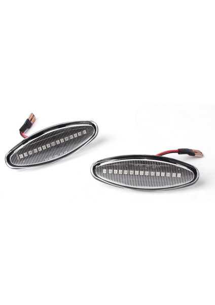 LED Dinamik Yan Işaretleyici Işık Tekrarlayıcı Gösterge Dönüş Sinyali Lambası Xj8 Xjr 1997-2005 XJX350 S-Tipi Şeffaf (Yurt Dışından)