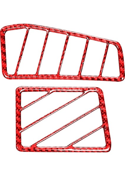 2008-2014 Araba Aksesuarları Için Karbon Fiber Dashboard Buğu Çözücü Kapak Paneli Trim Etiket, Kırmızı (Yurt Dışından)
