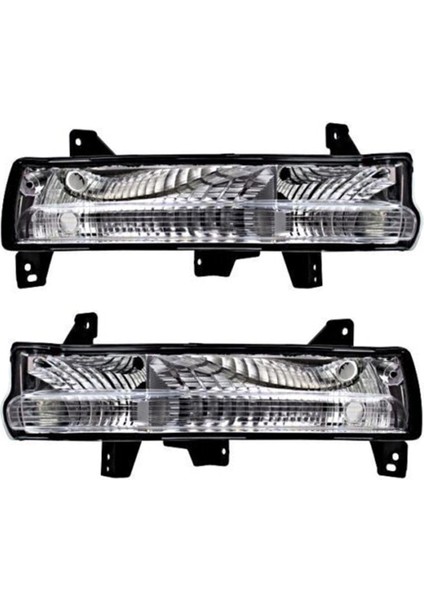 Pusula 2017-2020 Için Ön Tampon Yan Gösterge Tekrarlayıcı Sağ ve Sol Yan Lamba 68266926AA 68266927AA (Yurt Dışından)