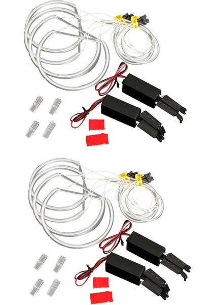 E46 3 Serisi Için 8x Ccfl Angel Eye Halo LED Halka Işık Beyaz Projektör Olmayan (Yurt Dışından)
