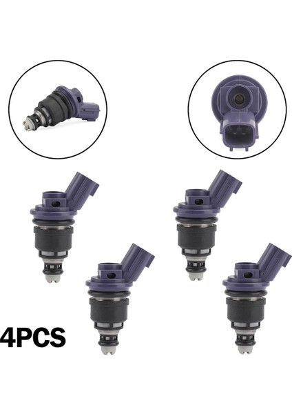 4x 375CC Yakıt Enjektörü 16600-67U01 240SX KA24DE S13 SR20DET Için Uygundur (Yurt Dışından)