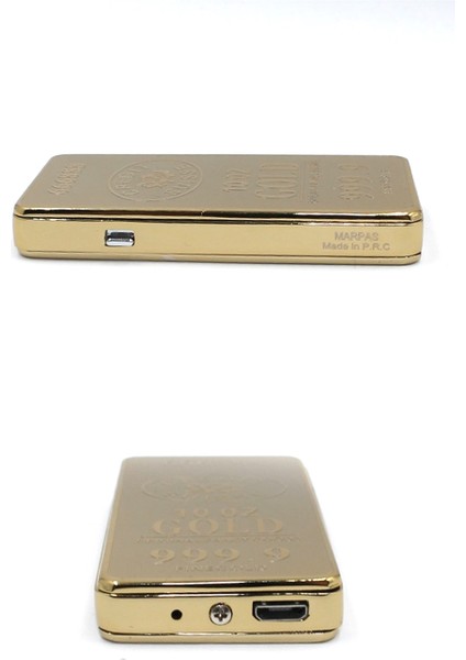 Altın Renk Altın Görünümlü USB Şarjlı Çakmak SMC530USBR1