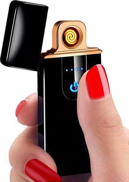 Siyah USB Şarjlı Çakmak BYSMC446USBR001