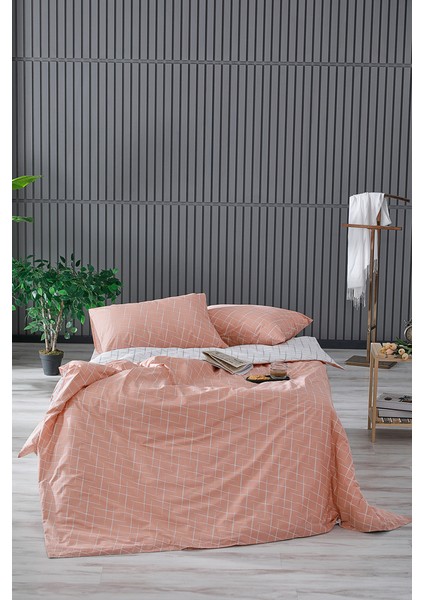 Glimmer Easy Cotton Tek King Size Nevresim Takımı - Somon fırsatları