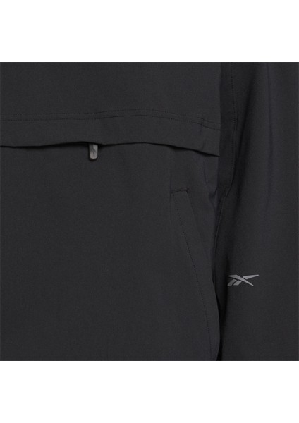 100075694 Actıv Coll Skystretch Woven Anorak Sıyah Erkek Ruzgarlık indirimleri