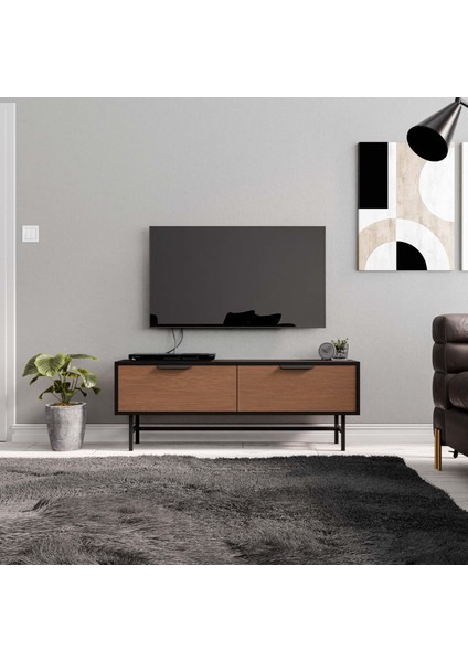 4010 Blanco 138 cm (Metal Ayaklı) Tv Ünitesi Siyah Kaplan