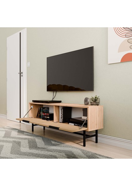4014 Blanco 138 cm (Metal Ayaklı) Tv Ünitesi Sepet Yunus modelleri