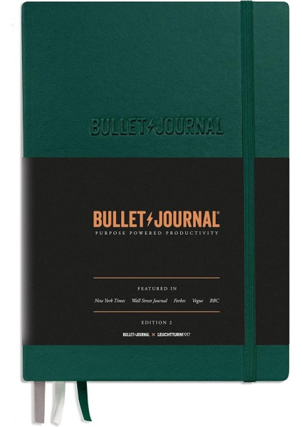 Bullet Journal Edition 2 A5 Sert Kapak 240 Noktalı Sayfalar Yeşil 368952