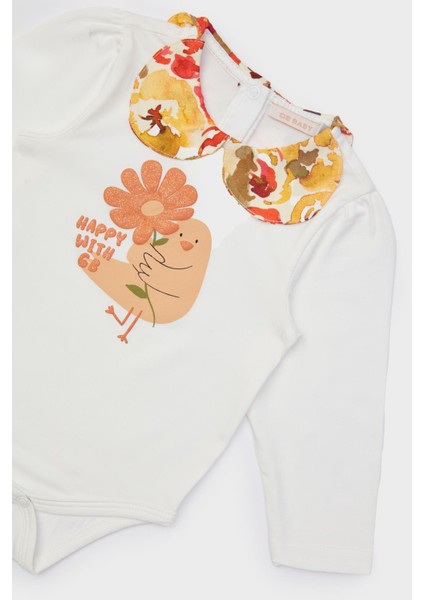 Kız Bebek Ekru Body 23FW1BG2515 modelleri