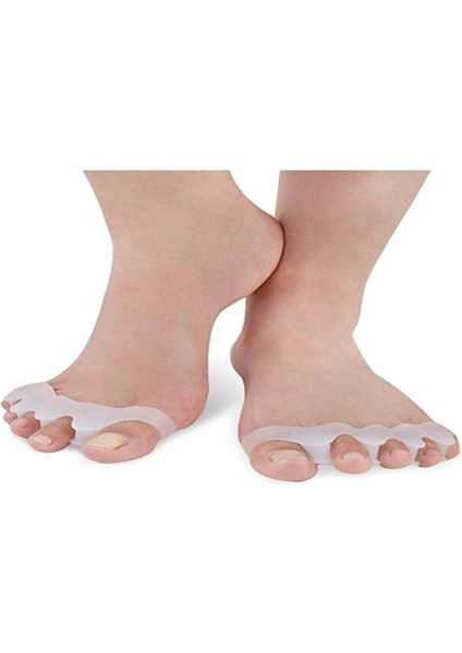 Ayak 5 Parmak Ayırıcı Makaralı Bunyon Silikon Geçmeli Gece Aparatı