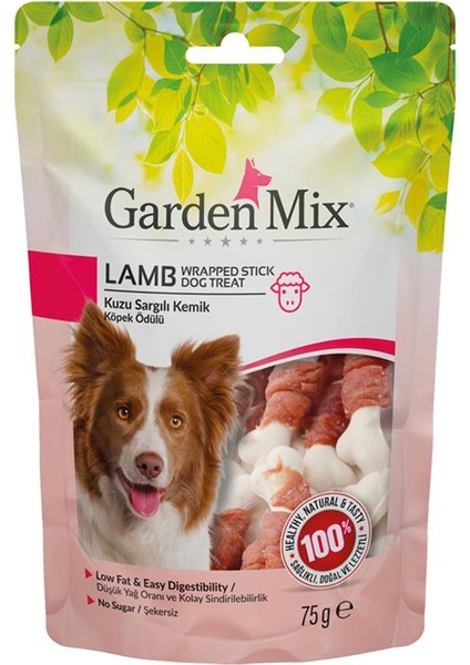 Garden Mix Kuzu Sargılı Kemik Köpek Ödülü 75 gr