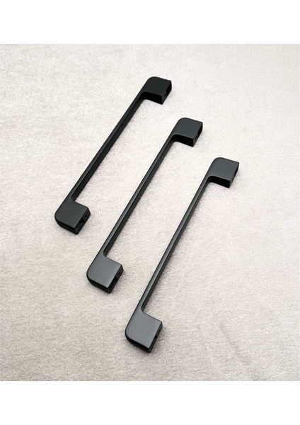Arel Mat Siyah Tv Ünitesi Vestiyer Yatak Odası Mutfak Dolap Çekmece Kulpu 128 mm (12,8 Cm) 5 Adet fırsatları